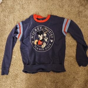 Disney Mickey Mouse Navy and Red Sweatshirt